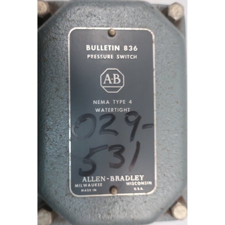 Allen Bradley Pressure Switch 836-AP11-HMC-4